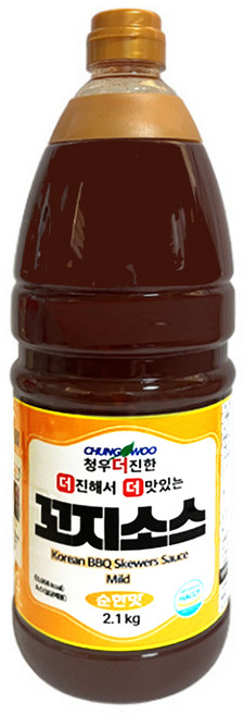 청우 더진한 꼬지소스 순한맛, 2.1kg, 8개