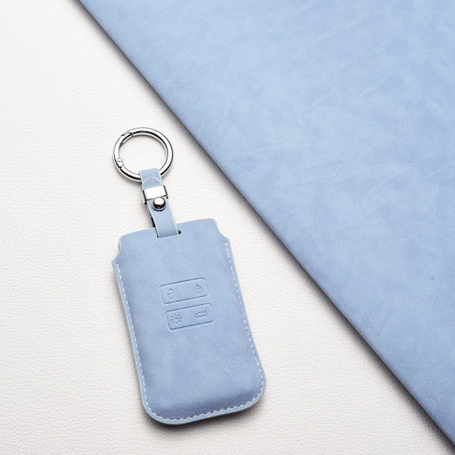 르노삼성 자동차 키커버 (QM6/SM6/Arkana/XM3 호환) - 스웨이드, 르노 Ab 타입, 하늘