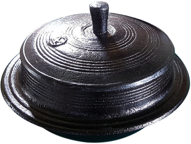 죽마고우 들기름으로 길들인 무쇠 가마솥 20cm 6인용, 블랙