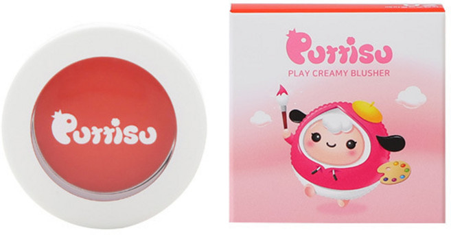 뿌띠슈 어린이용 플레이 크리미 블러셔 2.5g, 02 메리골드오렌지, 1개