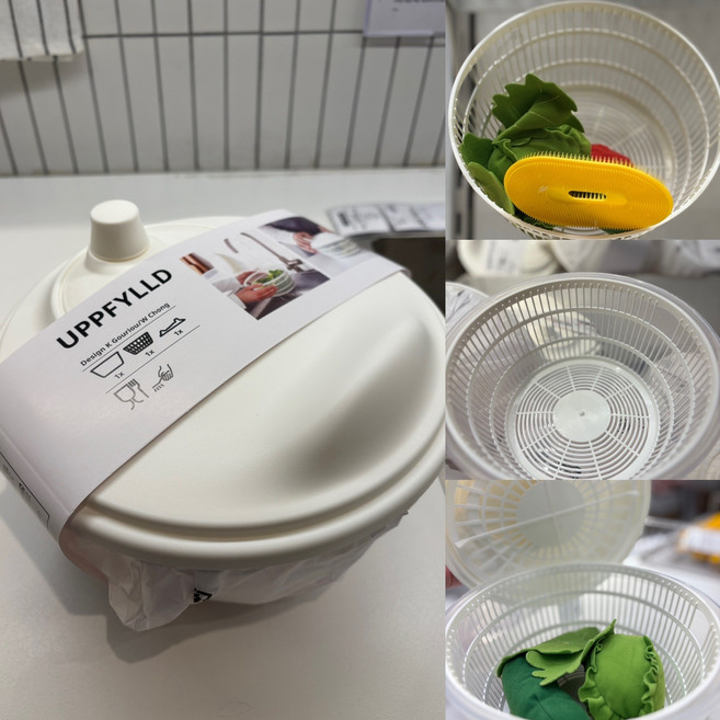 이케아 주방용품 채반 야채탈수 화이트, 1개