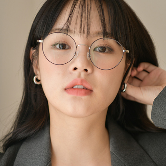 트라운 여자 남자 가벼운 블루라이트 차단 렌즈 안경 전자파 자외선 차단