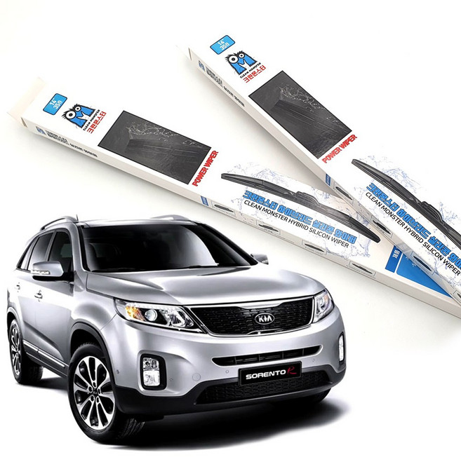 크린몬 발수코팅 실리콘 와이퍼 쏘렌토R, 쏘렌토R(09-14년), 조수석-500mm-A타입