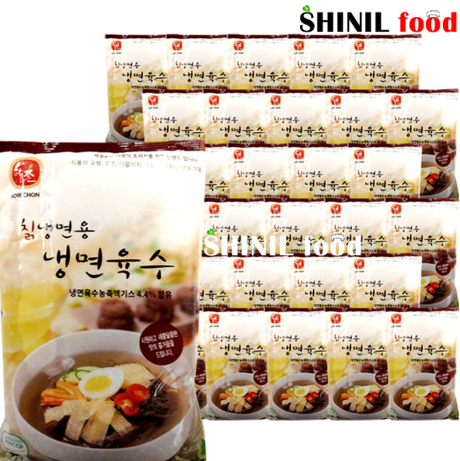 신일푸드(하우촌)칡냉면용 냉면육수 330g x 삼십개 한박스, 1개, 9.9kg