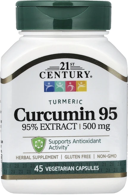 21st 센츄리 커큐민 95 500mg 베지캡슐 45정, 6개 - 쿠팡