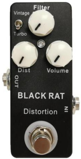 Mosky Black RAT 디스토션 이펙트 페달 클래식 기타 True Bypass 부품 액세서리