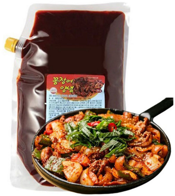 뉴그린 꼼장어 양념장 2kg 매운맛 고추장 양념장, 1개