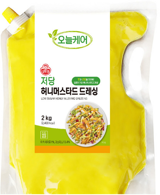 오늘케어 저당허니머스타드드레싱 오뚜기, 1개, 2kg