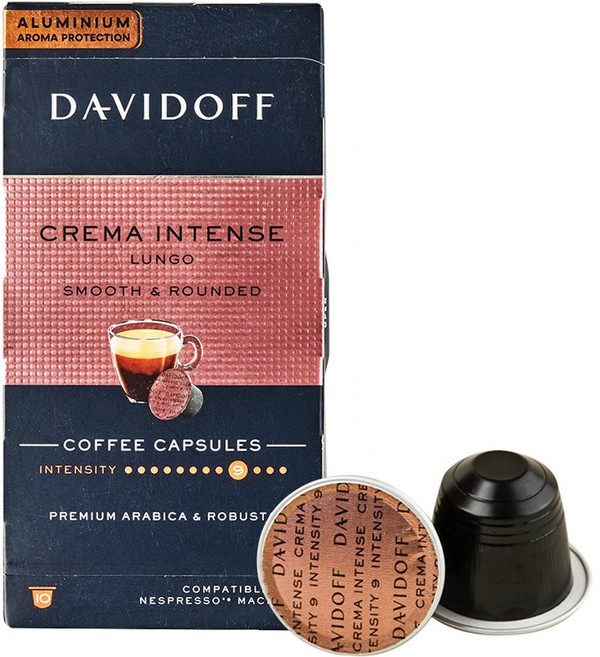 다비도프 크레마 인텐스 룽고 네스프레소 호환 캡슐커피, 5.5g, 10개입, 2개