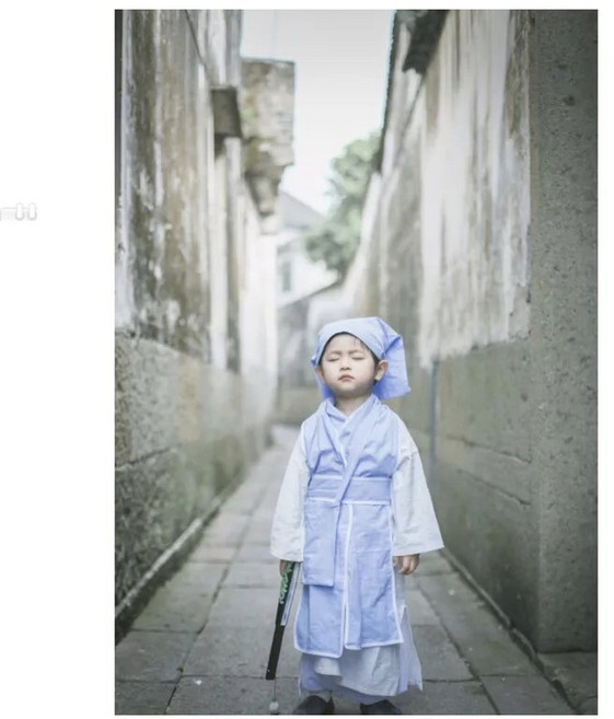 兒童角色扮演服裝, 150淺藍衣服, 1個