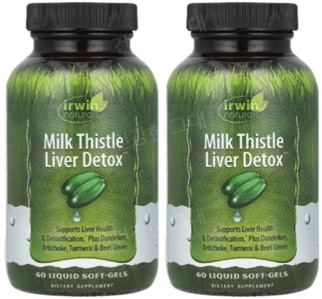 어윈내추럴스 밀크시슬 밀크씨슬 리버 디톡스 90소프트젤 2개 실리마린 MilkThistle, 90정 - 쿠팡