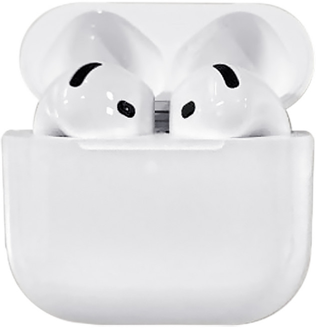 Apple 2024 에어팟 4 액티브 노이즈 캔슬링 블루투스 이어폰 화이트 MXP93KH/A