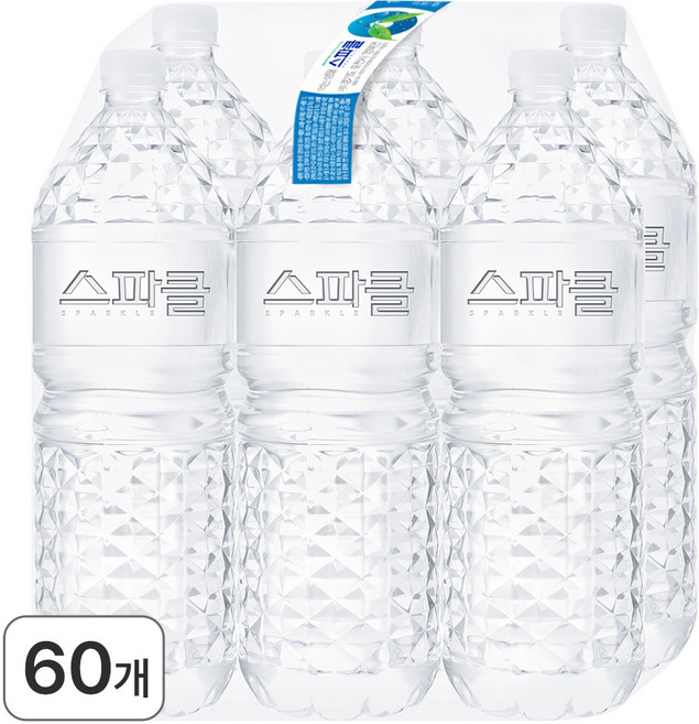 스파클 생수 무라벨, 2L, 60개