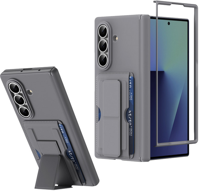 HEZO헤조 갤럭시 Z폴드 케이스 카드수납 힌지보호 거치대 스트랩 범퍼 커버