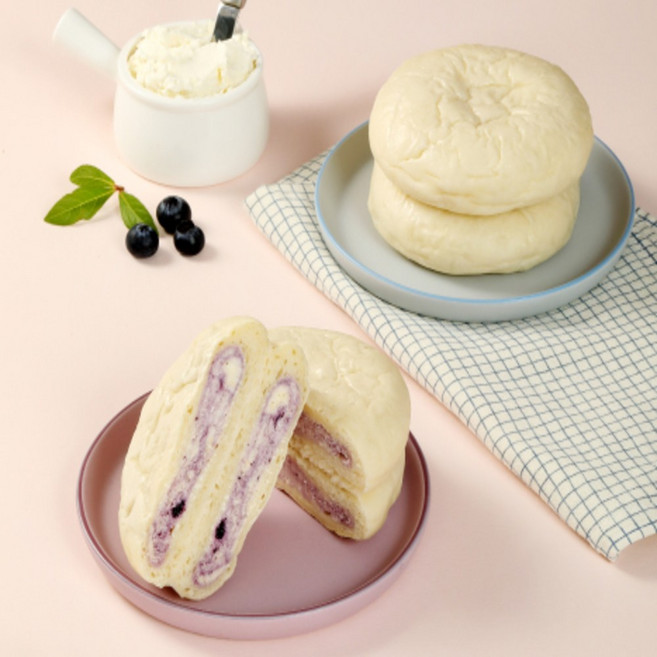 파미유 블루베리 크림치즈 쫀득빵 1박스 16개입, 16개, 120g