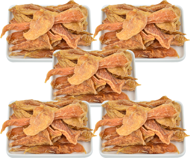 국내산 닭고기 바삭하고 담백한 치킨가슴살육포_저지방 고단백 강아지수제간식, 닭가슴살, 5개, 70g