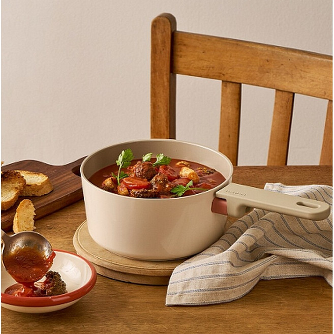 락앤락 인덕션 IH 슈트 브릭 편수냄비, 18cm, [색상]vivid white, 1개