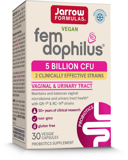 Jarrow FORMULAS 賈羅公式 Fem Dophilus女性益生菌膠囊, 30顆, 1盒