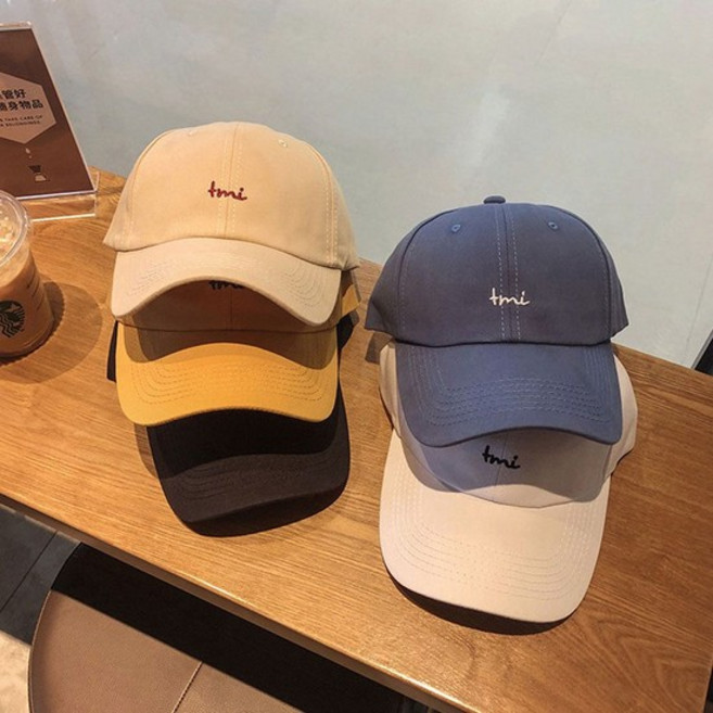 베이직 tmi 로고 메탈버클 깔끔한 야구모자 캡모자 남성모자 여성모자 커플모자 볼캡모자