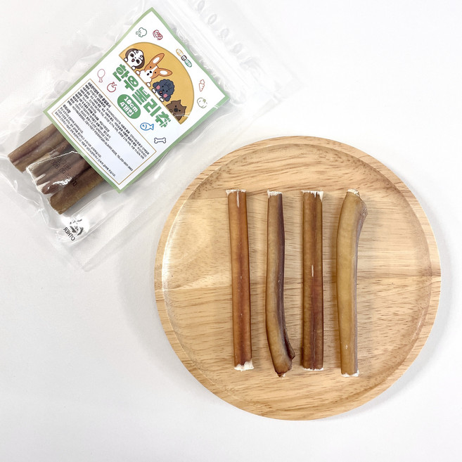 강아지 불리스틱 10cm 4개입 한우 수제간식 오래먹는간식 블리스틱 우스틱 소우신 불리츄 뛰뛰앤까까, 30g, 2개, 한우불리