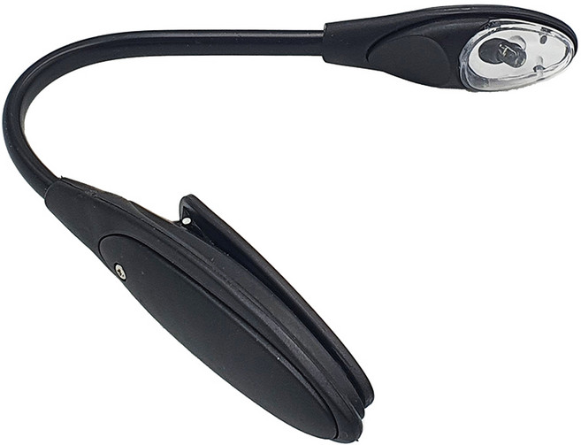 디자인위로 집게 LED 북라이트 1p, 블랙