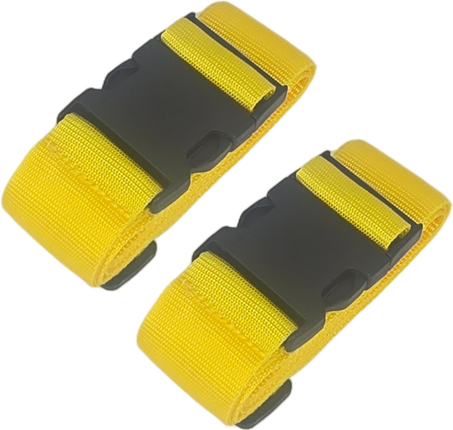 샤공방 넓은 50mm 다용도 매트리스 토퍼 보관 고정 버클 스트랩 2P, 노랑, 2개