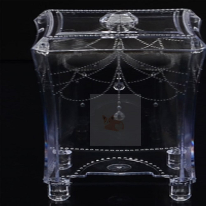 UniDepot 크리스탈 화장솜 케이스 화장솜보관