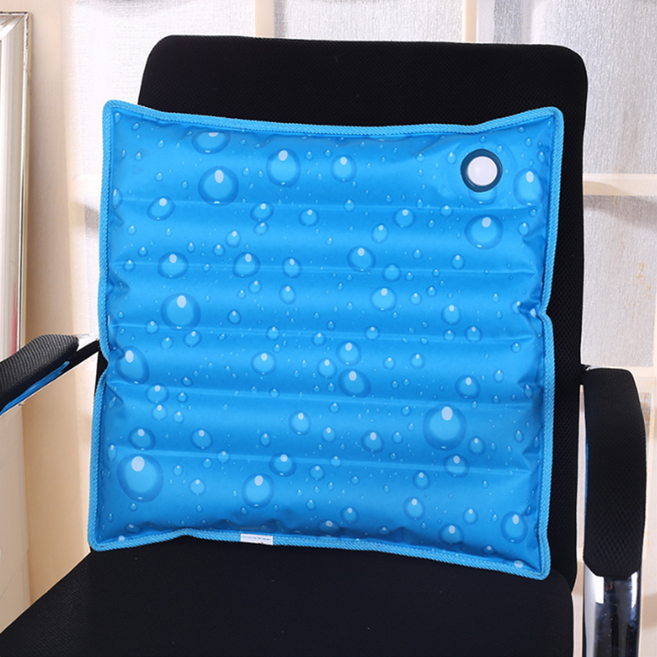 쿨방석 의자 엉덩이 물방석 여름 아이스 방석, 블루(이중마개)_2개
