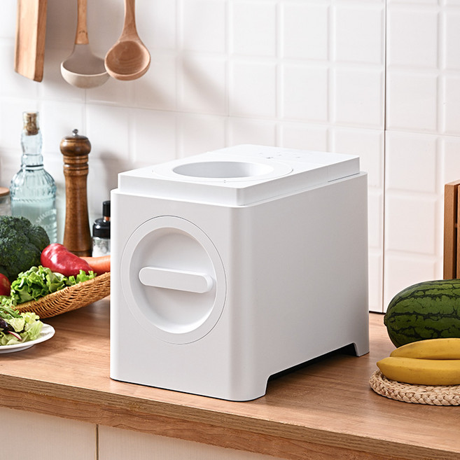 돌아라 가정용 대용량 음식물 처리기 3L 자동세척 건조형 탈취 음식물분쇄기, 화이트, 500CD1