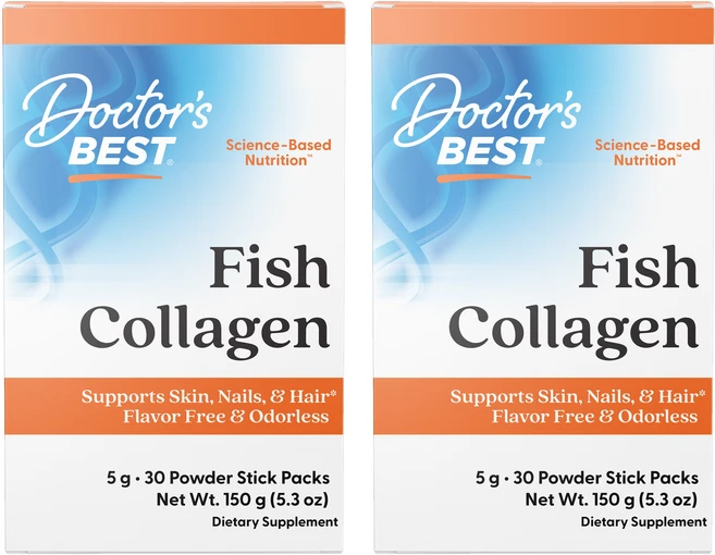 닥터스베스트 피쉬 콜라겐 파우더 스틱 팩 5g, 150g, 2개 - 쿠팡