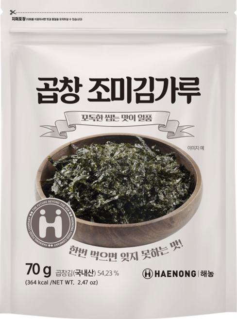 해농 곱창 조미김가루 70g, 곱창 김가루 70g, 1개