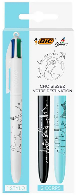 BIC 比克4色 Customize Me Travel 三身 1mm, 1個