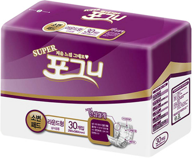 포그니 어른속기저귀 슈퍼라운드형 240매(1BOX) 남녀공용 교체형패드 최신제픔, 2개, 특대형