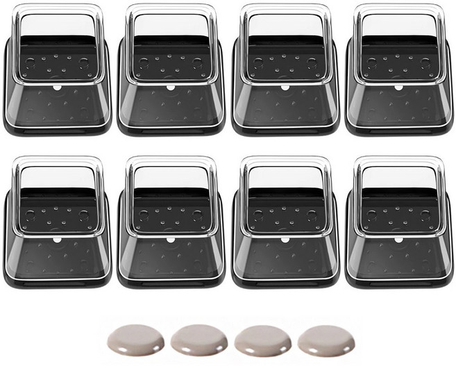 메리달 스무드 슬라이드 의자 발커버 카펫 마루 겸용 소음방지 다리캡, 8개