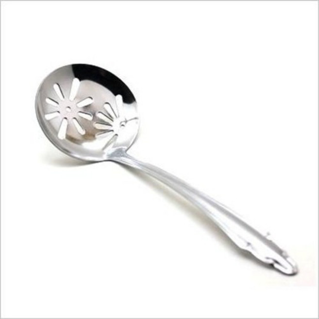 일본 미니 꽃무늬 구멍 국자/스텐국자, 1개, 스텐