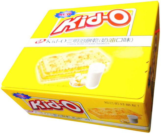 Kid-O 奶油夾心餅乾 1530公克, 90個, 17g