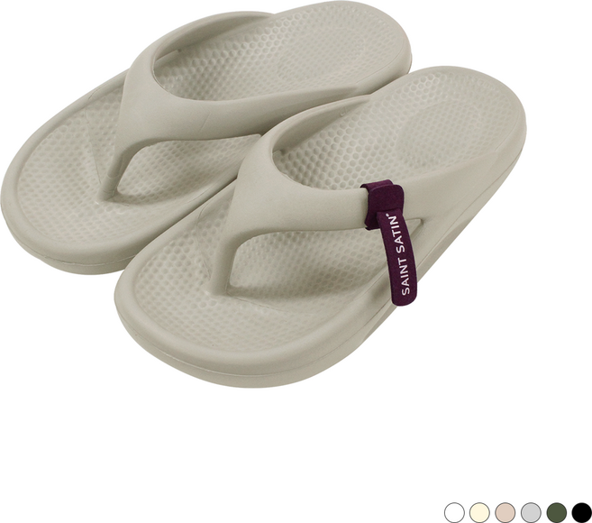 세인트새틴 브린 플립 플랍 쿠션 슬리퍼