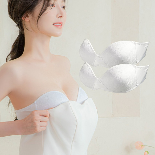 청담동 화이트 웨딩브라 LU01 드레스 보정속옷