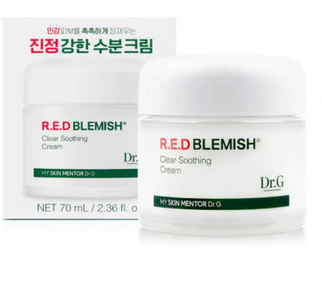 닥터지 레드 블레미쉬 클리어 수딩 크림, 70ml, 1개 - 쿠팡