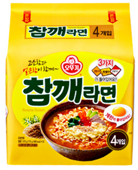 오뚜기 참깨라면, 4개