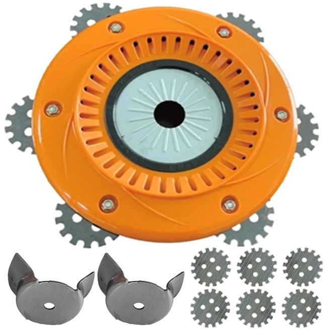 슈퍼붕붕이+호미칼날2개+칼날6개추가무료 예초기날 안전 원형 톱날, 1세트