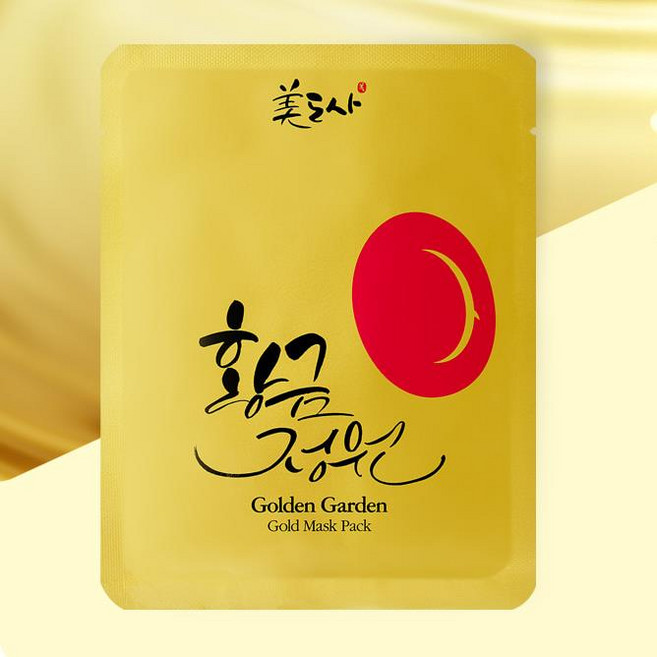 강남 마스크팩 미도사 황금정원 골드 마스크팩 수분 진정 탄력 주름 보습 콜라겐, 1개, 1개입