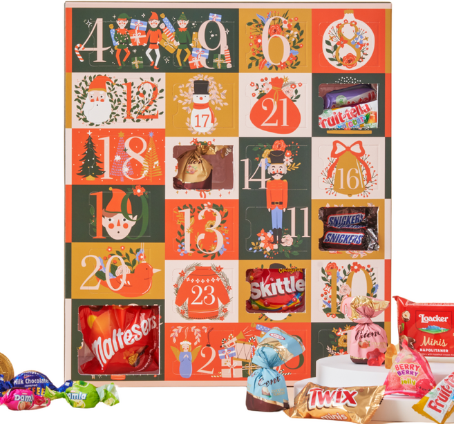 어드벤트 캘린더 2025 크리스마스 초콜릿 달력 선물 디데이 2026, 285g, 1개