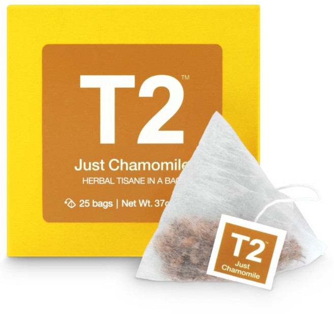 T2 캐모마일 티백, 1개, 1.5g, 25개입