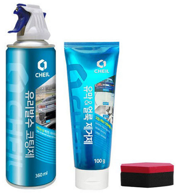 제일 유막&얼룩제거제 + 유리발수 코팅제 + 스펀지, 25세트