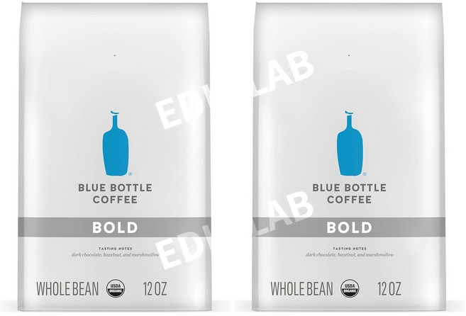 블루보틀 유기농 홀빈 에스프레소 다크 로스트 12온스 봉지 6팩, 홀빈(분쇄안함)