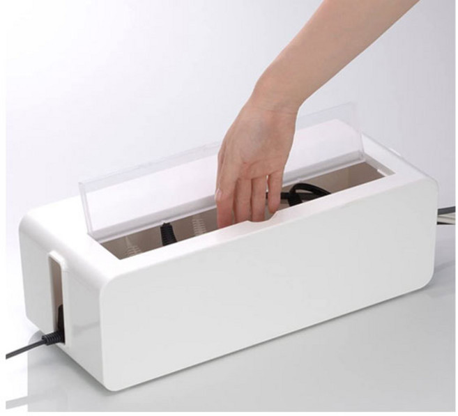 이노마타 케이블 멀티탭 정리함 4구 6구, 화이트 1개, 1개