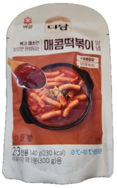 다담 (상온)매콤달콤 떡볶이양념150gx5개, 140g, 12개