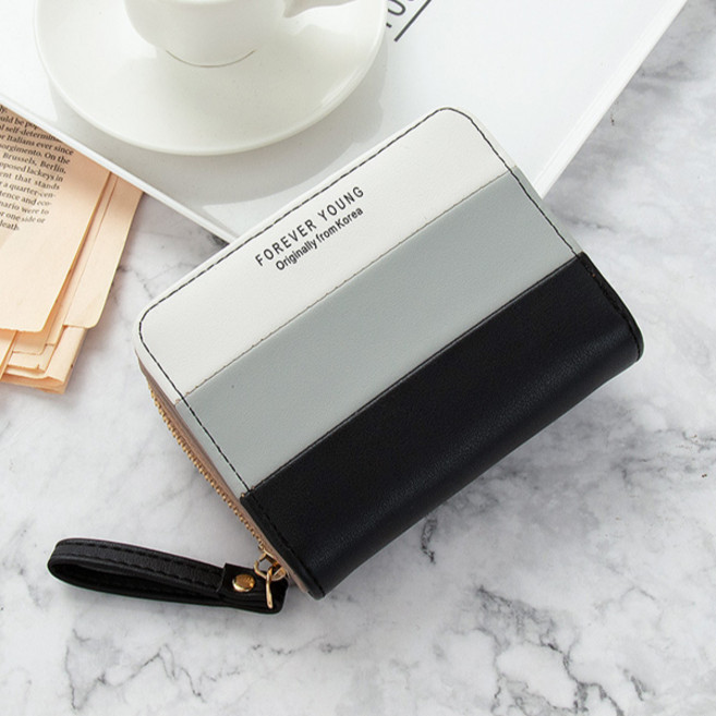 쇼미코리아 여자 여성 세련된 미니 지퍼 카드 명함 아코디언지갑 멀티지갑 여성반지갑