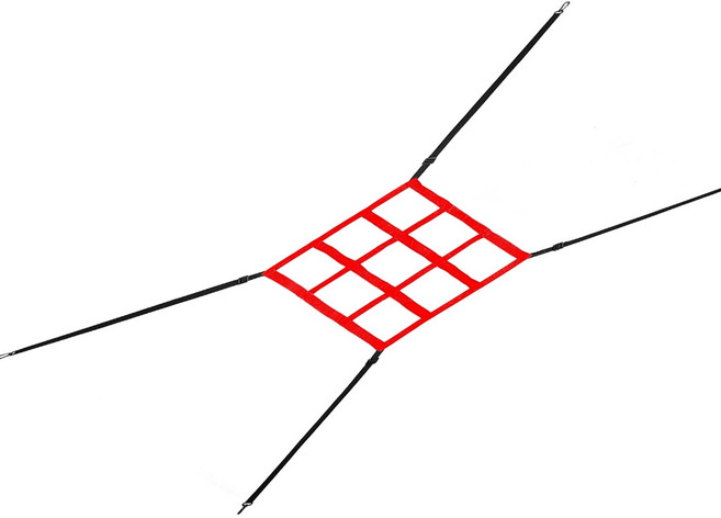 투구 목표 조정 가능한 스트라이크 존 목표를 사용한 연습 투구 훈련, 빨간., 9 그리드 목표 순